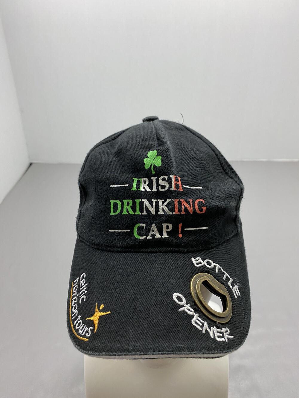 Hat Cap Strap Back One Size Black Celtic Horizon Tours Irish Drinking Cap Mens